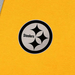 Pittsburgh Steelers Antigua Brushed Carbon Victory Pullover Hoodie Gold - NFL