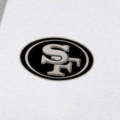 San Francisco 49ers Antigua Brushed Carbon Victory Pullover Hoodie White - NFL
