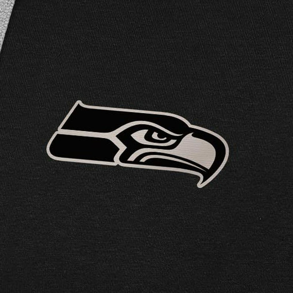 Seattle Seahawks Antigua Brushed Carbon Victory Pullover Hoodie Black - NFL