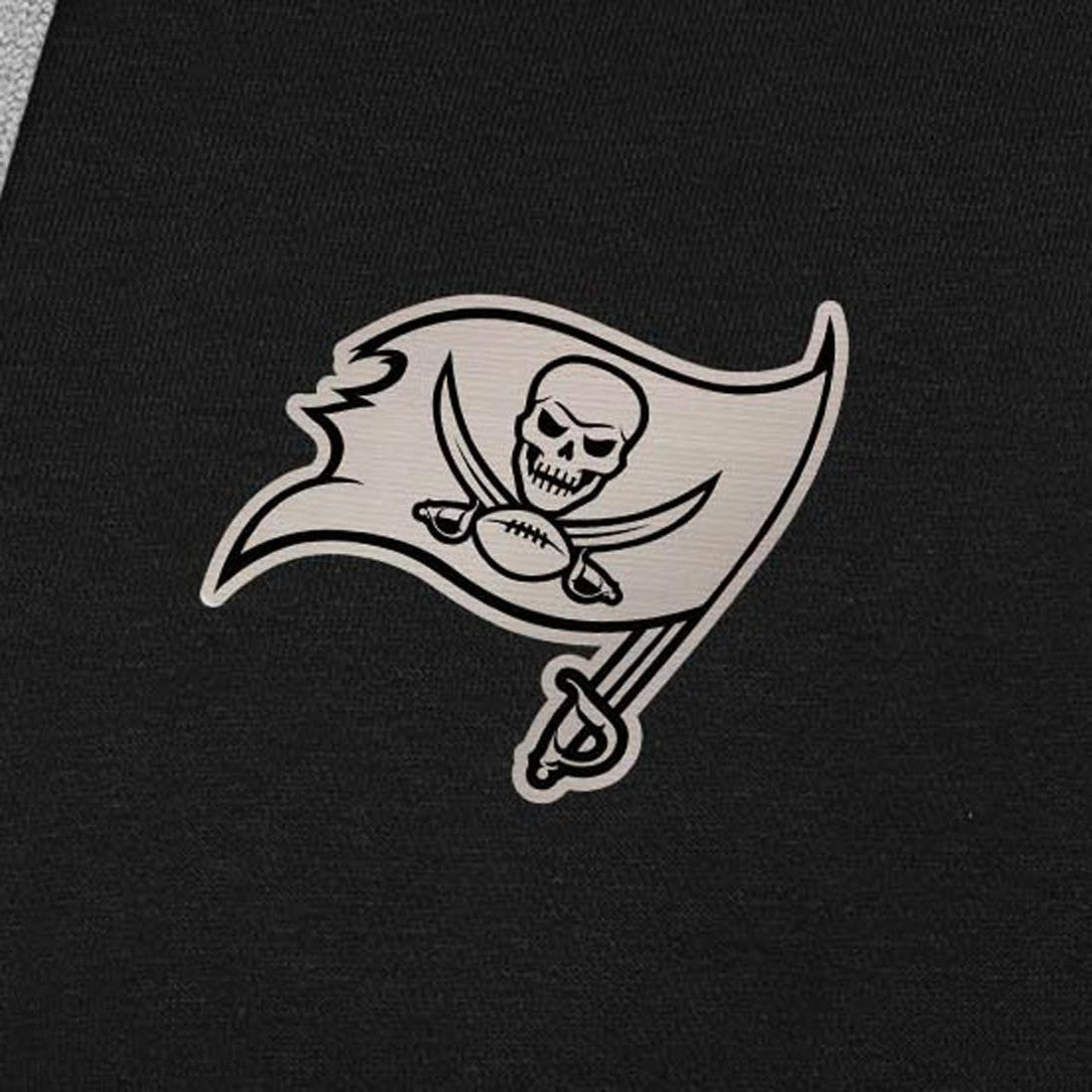 Tampa Bay Buccaneers Antigua Brushed Carbon Victory Pullover Hoodie Black - NFL