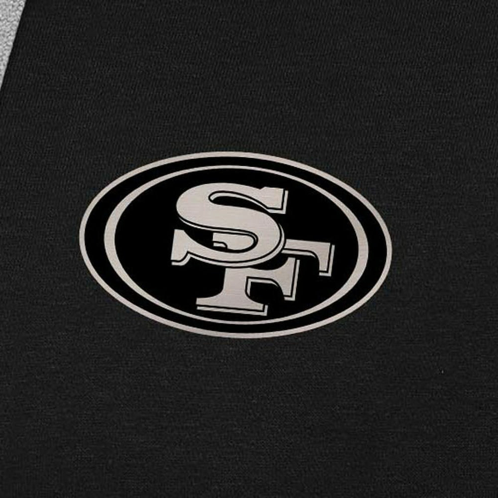 San Francisco 49ers Antigua Brushed Carbon Victory Pullover Hoodie Black - NFL