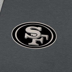 San Francisco 49ers Antigua Brushed Carbon Victory Pullover Hoodie Charcoal - NFL