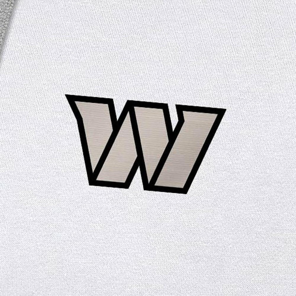 Washington Commanders Antigua Brushed Carbon Victory Pullover Hoodie White - NFL