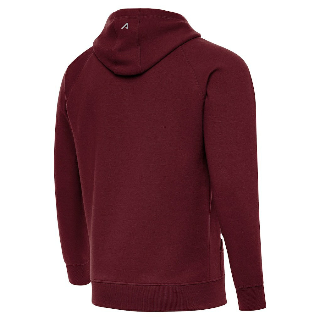 Washington Commanders Antigua Brushed Carbon Victory Pullover Hoodie Burgundy - NFL