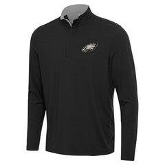 Philadelphia Eagles Antigua Content Quarter-Zip Top Charcoal - NFL