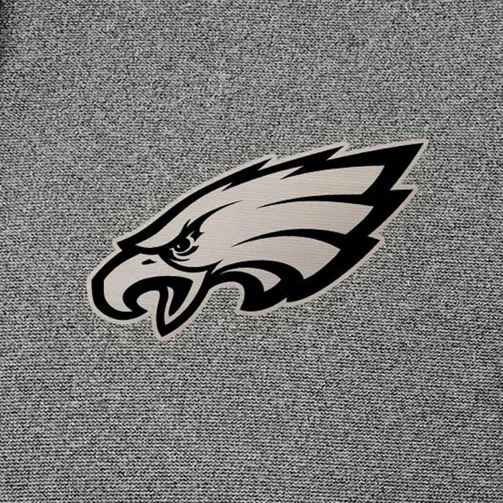 Philadelphia Eagles Antigua Effortless Full-Zip Hoodie Jacket Heather Black - NFL