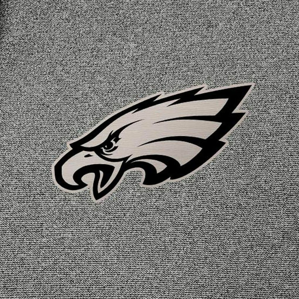Philadelphia Eagles Antigua Effortless Full-Zip Hoodie Jacket Heather Black - NFL
