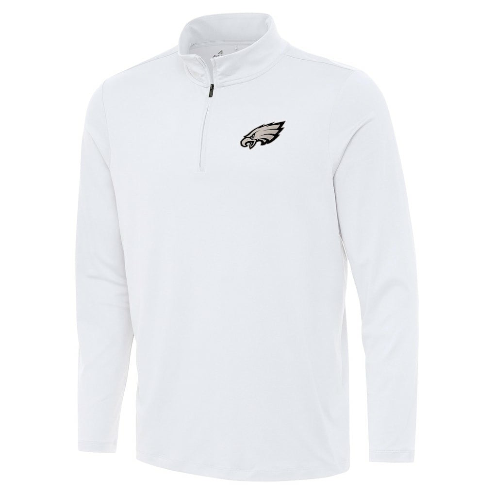 Philadelphia Eagles Antigua Reprocess Quarter-Zip Top White - NFL