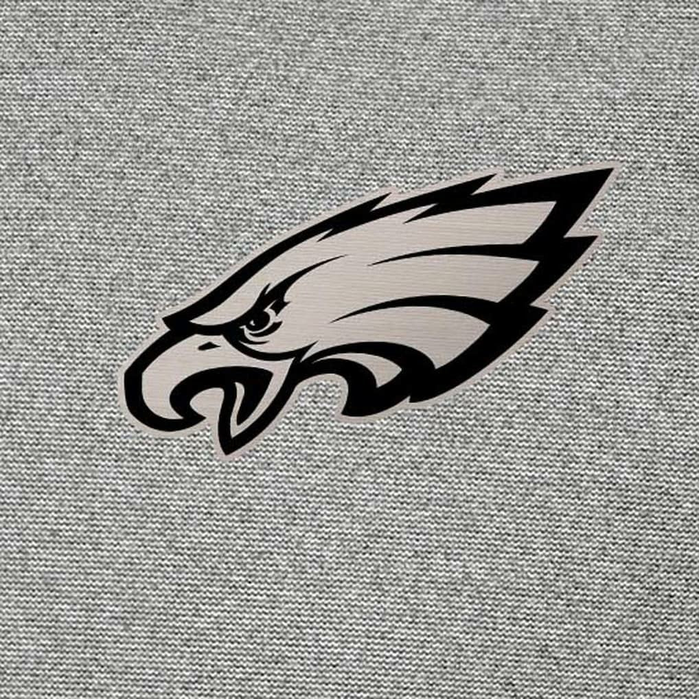Philadelphia Eagles Antigua Subtle Quarter-Zip Sweatshirt Heather Gray - NFL