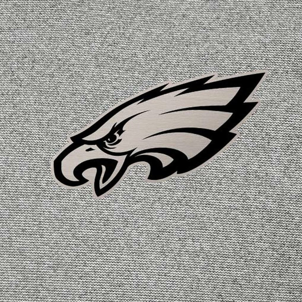 Philadelphia Eagles Antigua Subtle Quarter-Zip Sweatshirt Heather Gray - NFL