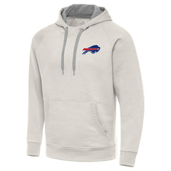 Buffalo Bills Antigua Victory Raglan Pullover Hoodie Cream - NFL