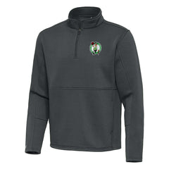 NBA - Boston Celtics Antigua Twist Quarter-Zip Pullover Top - Pewter
