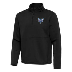 NBA - Charlotte Hornets Antigua Twist Quarter-Zip Pullover Top - Black