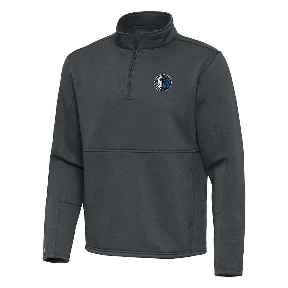 NBA - Dallas Mavericks Antigua Twist Quarter-Zip Pullover Top - Pewter