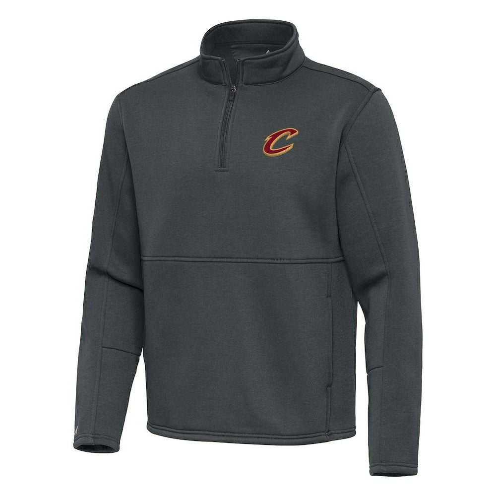 NBA - Cleveland Cavaliers Antigua Twist Quarter-Zip Pullover Top - Pewter