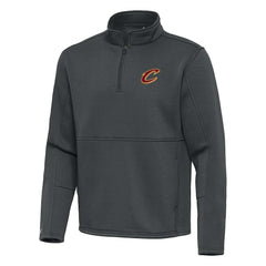 NBA - Cleveland Cavaliers Antigua Twist Quarter-Zip Pullover Top - Pewter