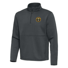 NBA - Denver Nuggets Antigua Twist Quarter-Zip Pullover Top - Pewter