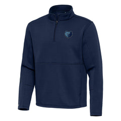 NBA - Memphis Grizzlies Antigua Twist Quarter-Zip Pullover Top - Navy