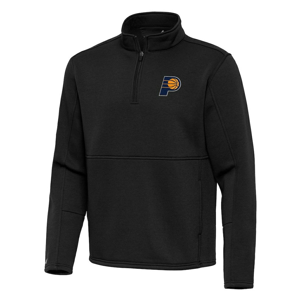NBA - Indiana Pacers Antigua Twist Quarter-Zip Pullover Top - Black