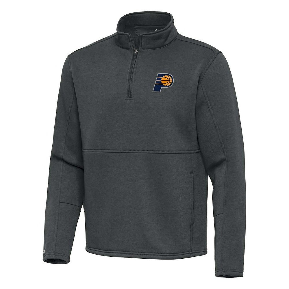 NBA - Indiana Pacers Antigua Twist Quarter-Zip Pullover Top - Pewter