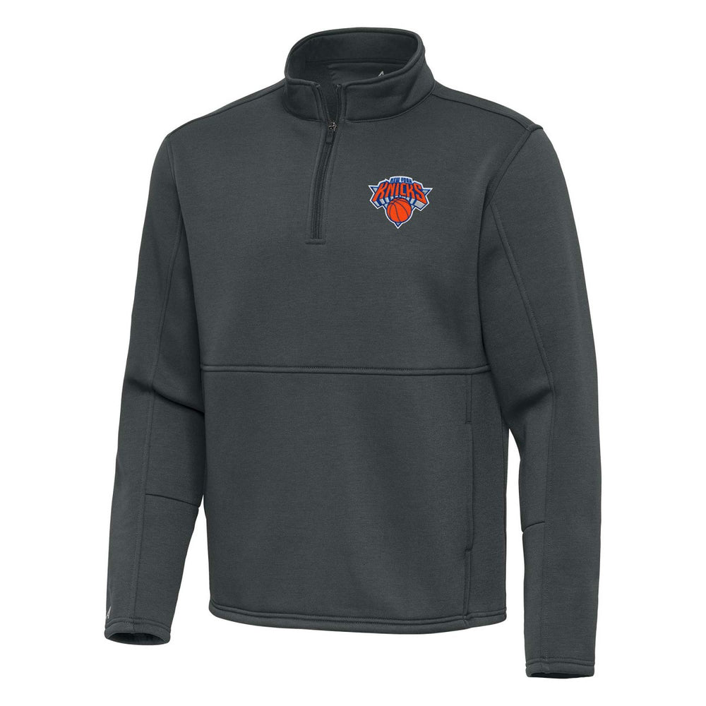 NBA - New York Knicks Antigua Twist Quarter-Zip Pullover Top - Pewter
