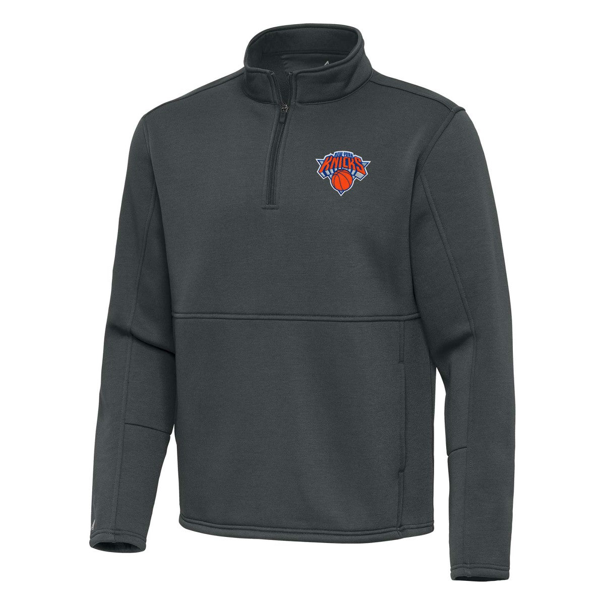 NBA - New York Knicks Antigua Twist Quarter-Zip Pullover Top - Pewter