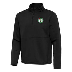 NBA - Boston Celtics Antigua Twist Quarter-Zip Pullover Top - Black