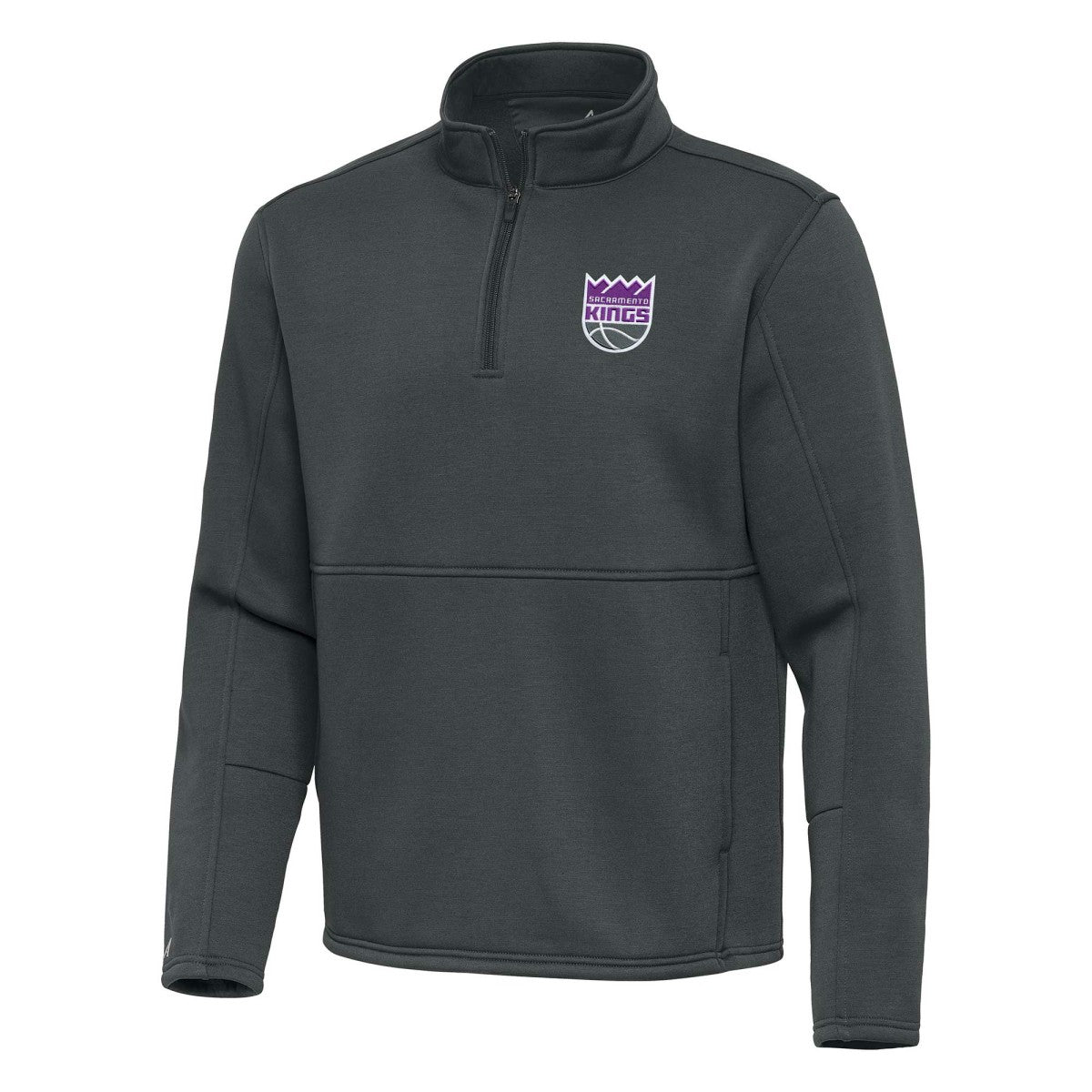 NBA - Sacramento Kings Antigua Twist Quarter-Zip Pullover Top - Pewter