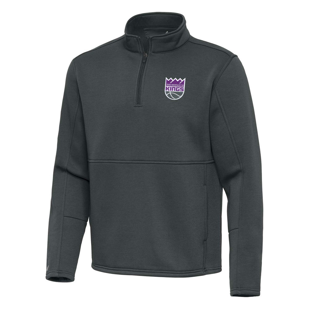 NBA - Sacramento Kings Antigua Twist Quarter-Zip Pullover Top - Pewter
