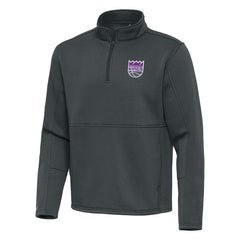 NBA - Sacramento Kings Antigua Twist Quarter-Zip Pullover Top - Pewter