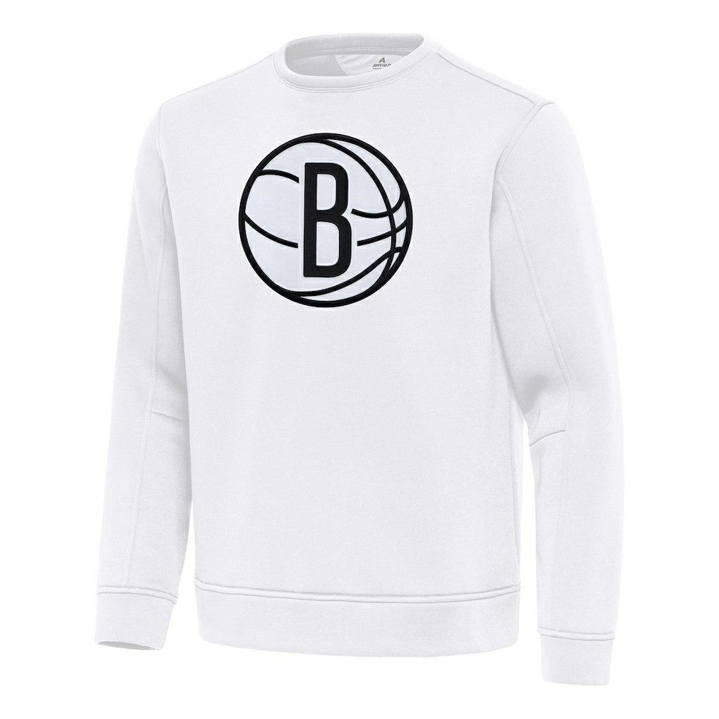 NBA - Brooklyn Nets Antigua Relevant Pullover Sweatshirt - White