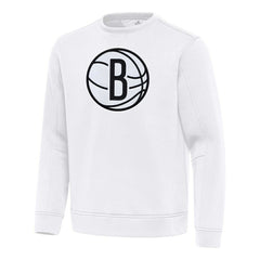 NBA - Brooklyn Nets Antigua Relevant Pullover Sweatshirt - White