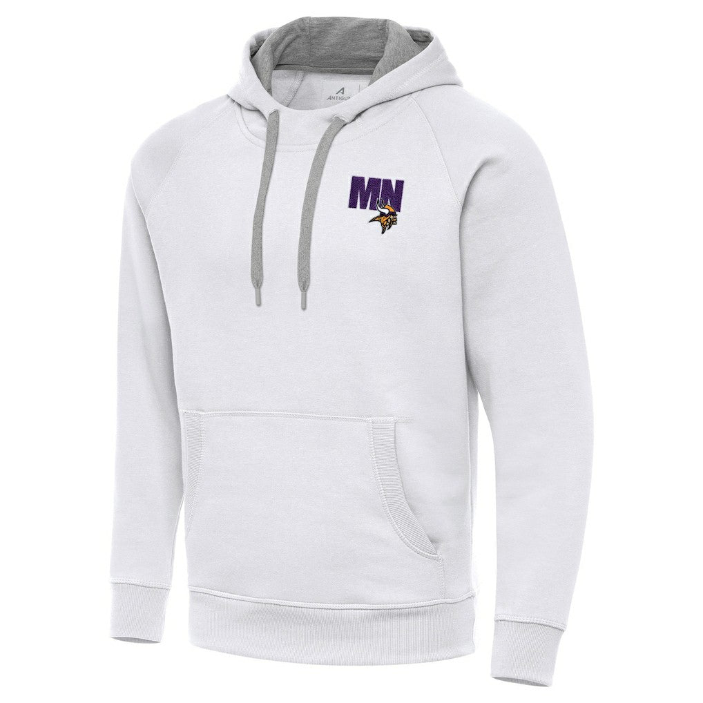 Men's Minnesota Vikings Antigua Victory Pullover Hoodie White - NFL