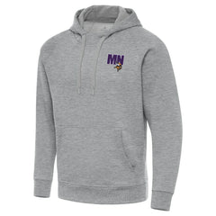 Men's Minnesota Vikings Antigua Victory Pullover Hoodie Heather Gray - NFL