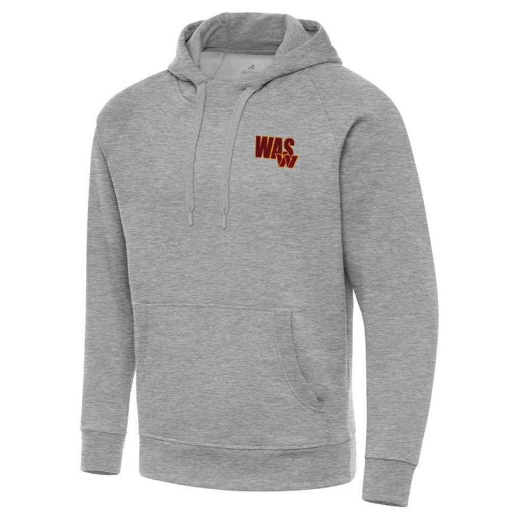Men's Washington Commanders Antigua Victory Pullover Hoodie Heather Gray - NFL
