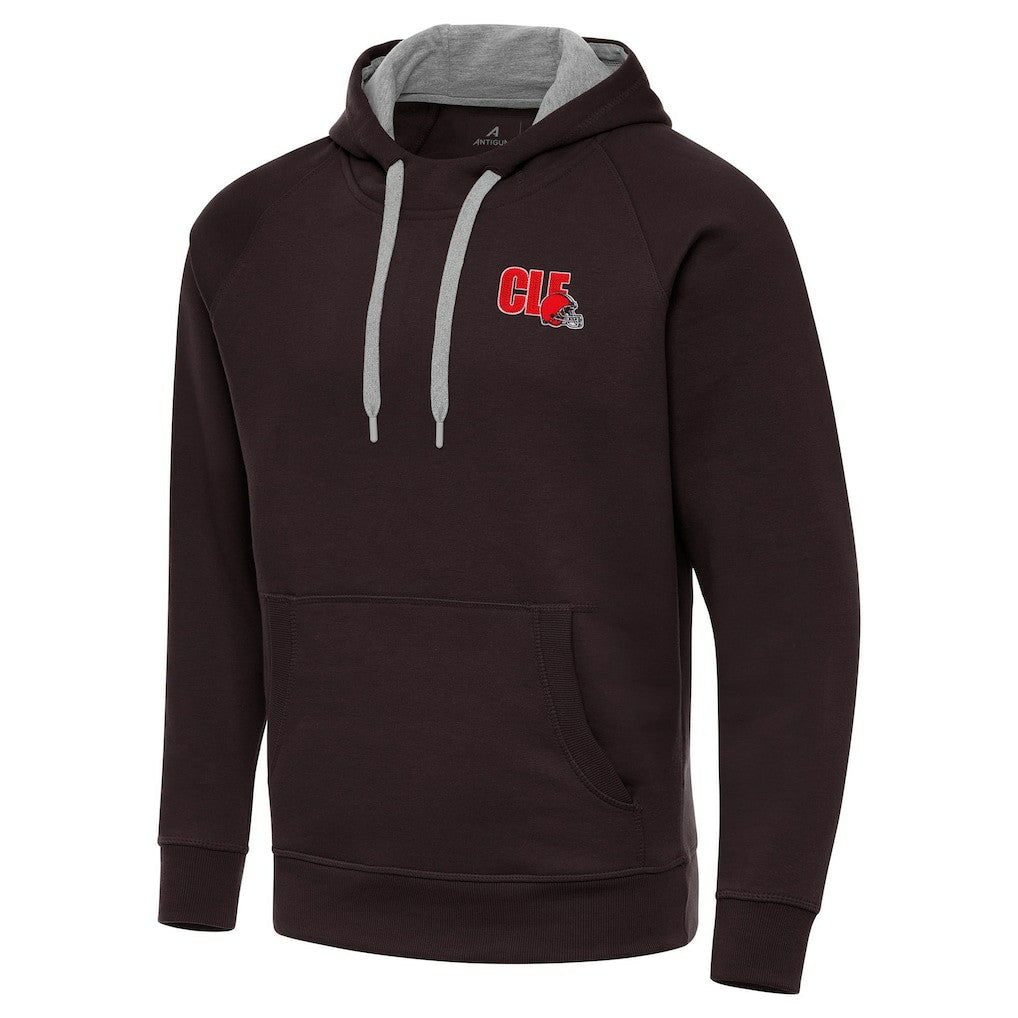 Men's Cleveland Browns Antigua Victory Pullover Hoodie Brown - NFL