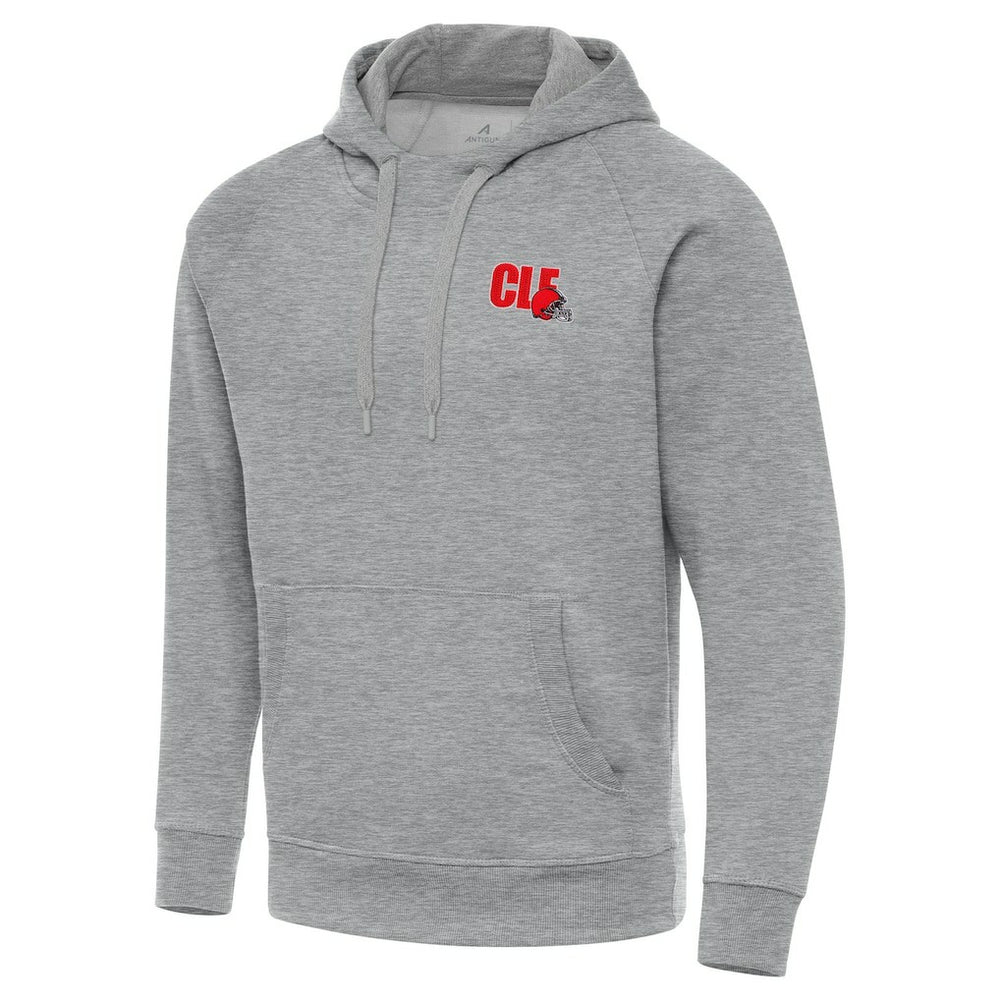 Men's Cleveland Browns Antigua Victory Pullover Hoodie Heather Gray - NFL