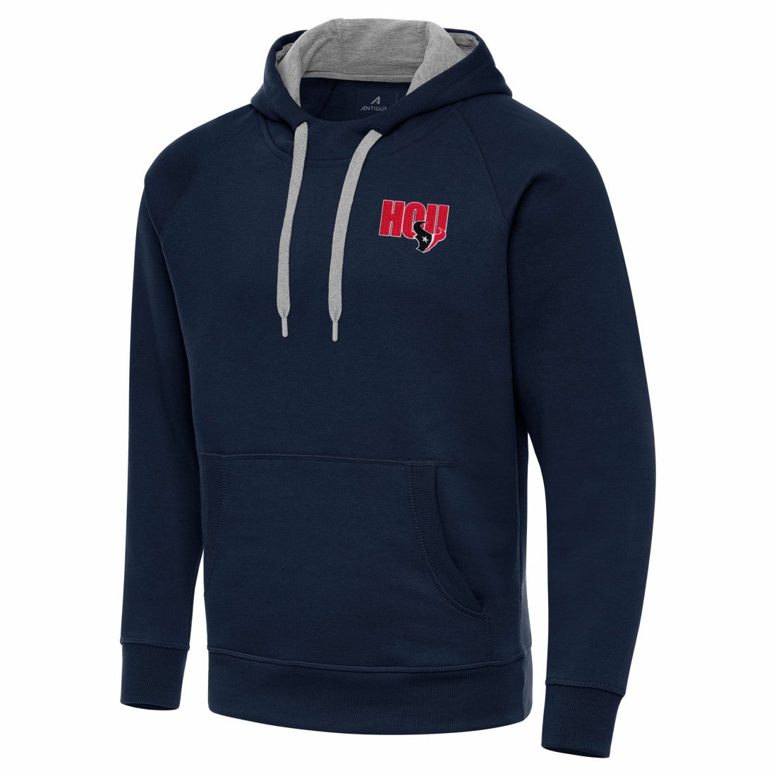 Men's Houston Texans Antigua Victory Pullover Hoodie Navy - NFL