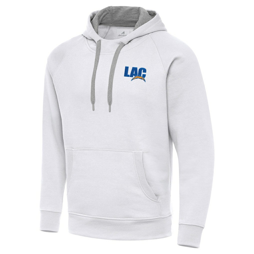 Men's Los Angeles Chargers Antigua Victory Pullover Hoodie White - NFL