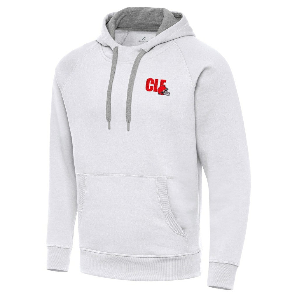 Men's Cleveland Browns Antigua Victory Pullover Hoodie White - NFL