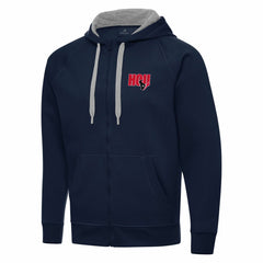Men's Houston Texans Antigua Victory Full-Zip Hoodie Navy - NFL