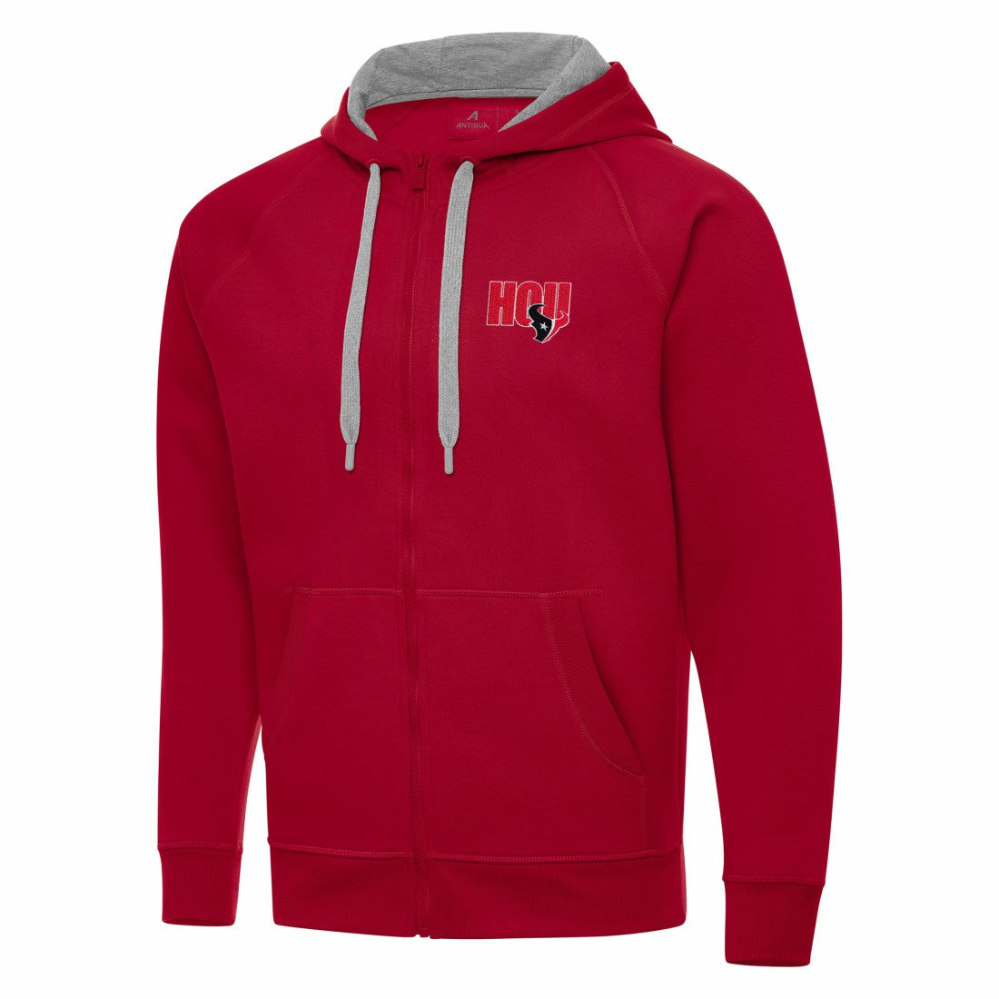 Men's Houston Texans Antigua Victory Full-Zip Hoodie Red - NFL