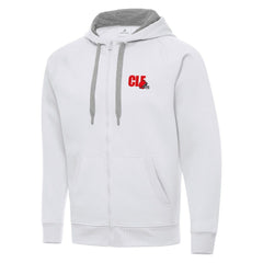 Men's Cleveland Browns Antigua Victory Full-Zip Hoodie White - NFL
