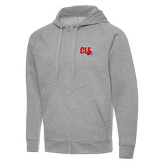 Men's Cleveland Browns Antigua Victory Full-Zip Hoodie Heather Gray - NFL