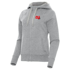 Cleveland Browns Antigua Women's Victory Full-Zip Hoodie Heather Gray - NFL
