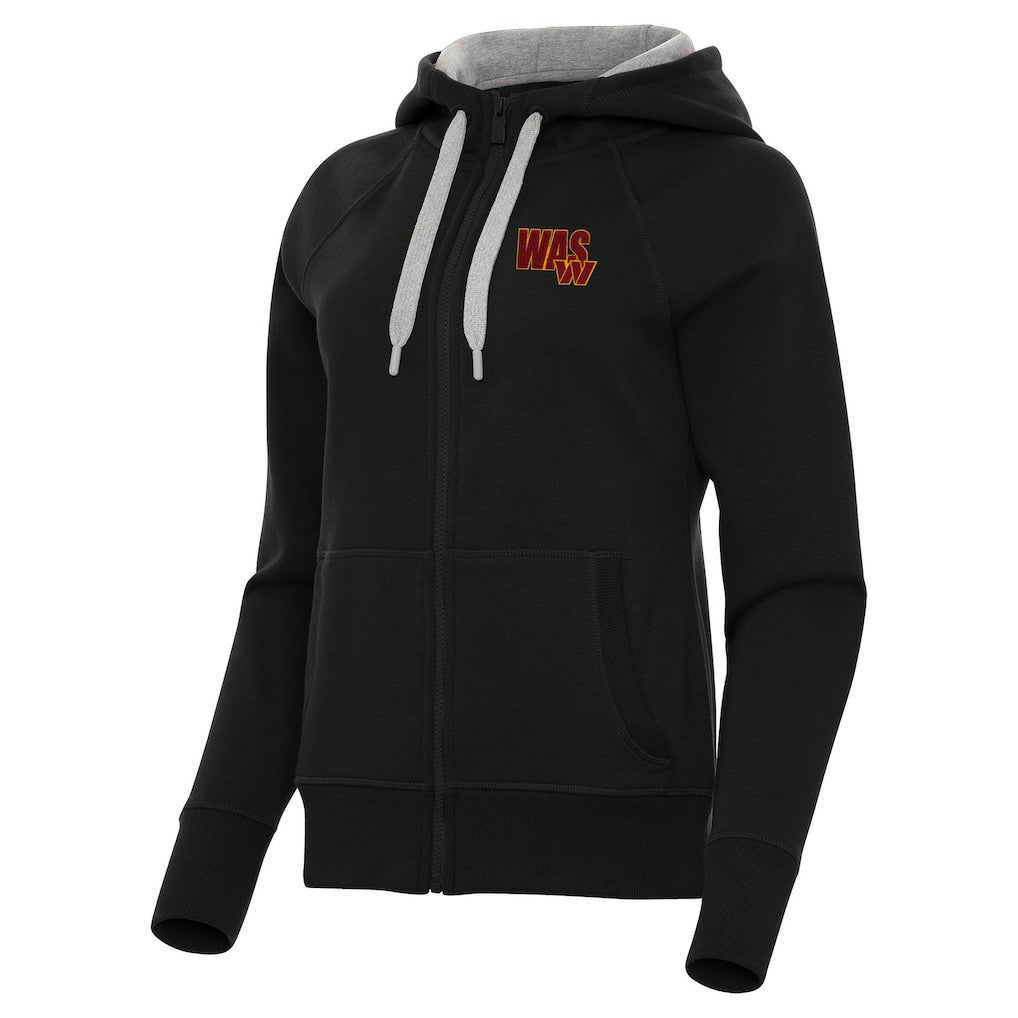 Washington Commanders Antigua Women's Victory Full-Zip Hoodie Black - NFL