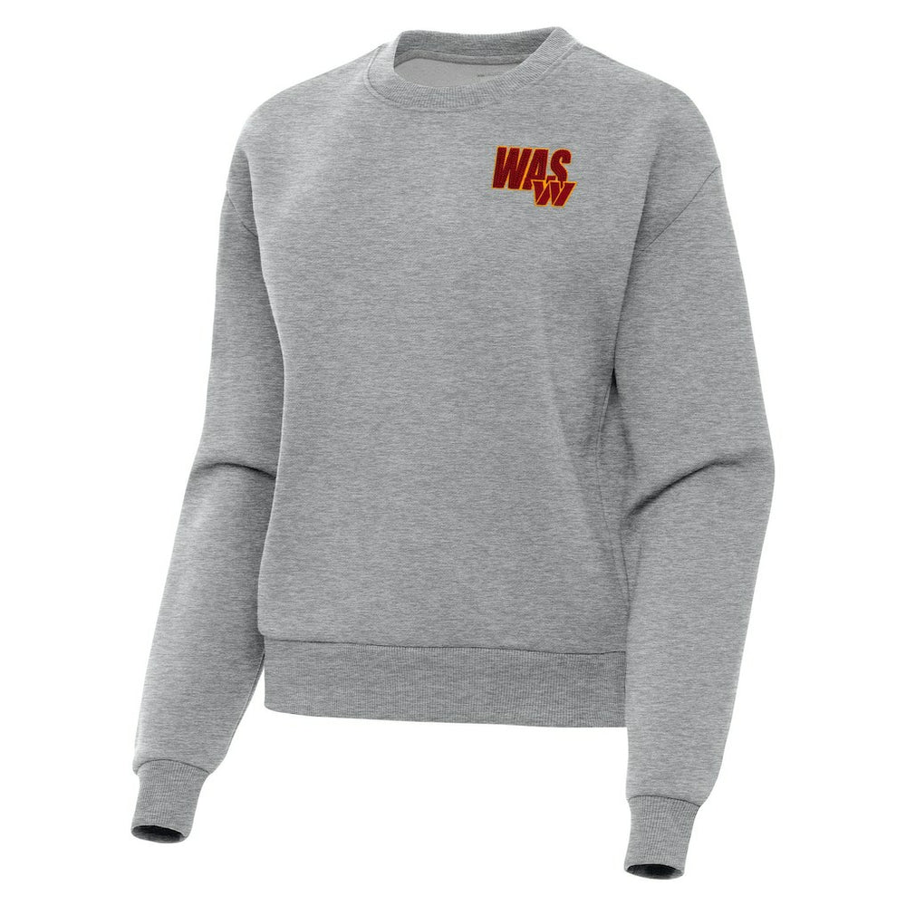 Washington Commanders Antigua Women's Victory Pullover Sweatshirt Heather Gray - NFL