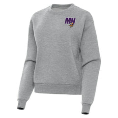 Minnesota Vikings Antigua Women's Victory Pullover Sweatshirt Heather Gray - NFL
