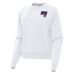 Minnesota Vikings Antigua Women's Victory Pullover Sweatshirt White - NFL