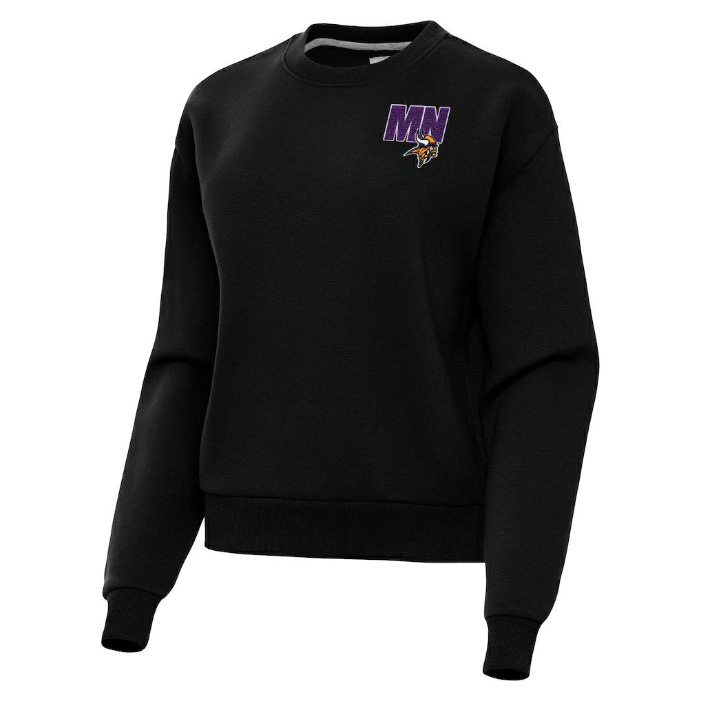 Minnesota Vikings Antigua Women's Victory Pullover Sweatshirt Black - NFL